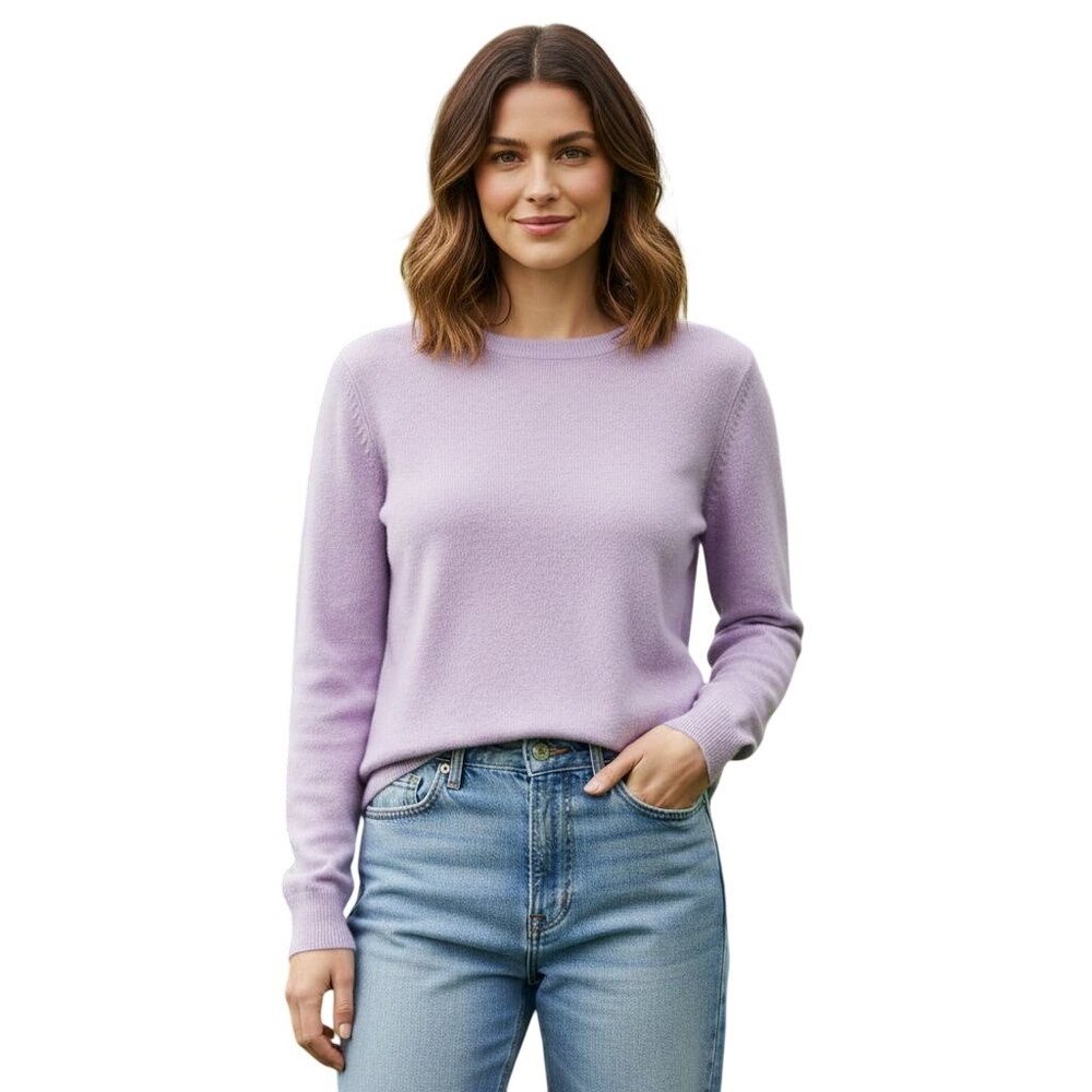 Banana Republic Lightweight 100% Cashmere Crewneck Sweater Quiet Luxury Size Xl
